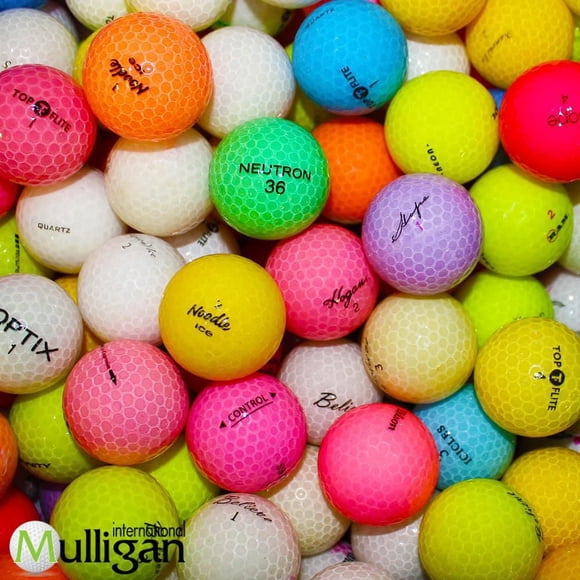 Mulligan - 50 Crystal Mix 5A/4A Recycled Used Golf Balls, Mix