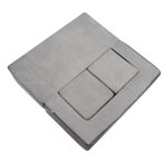KFFKFF Children's Modular Sofa, 4-Piece Play Couch Set, Convertible Toddler Sofa Bed, Playroom Seating for Kids, Detachable Kids' Lounge with Washable Cover, Grey, Ideal for Boys & Girls