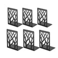 thumbnail image 1 of Black Metal Non-Slip Bookend Bracket Heavy Book End Office Book Stopper, 1 of 8