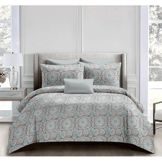 Celestial Comfort Bedsheet - Sea Green