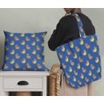thumbnail image 5 of Soimoi Blue Poly Georgette Fabric American Robin Bird Print Fabric by Yard 52 Inch Wide, 5 of 5