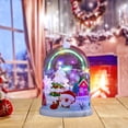 thumbnail image 2 of Christmas Tree Decorations, Colorful Lights Small Night Light Desktop Pendant, Snow Scenery Ornaments with Snowman Santa, Battery Powered, Christmas Gifts Christmas Tree Lights, 2 of 6