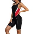 thumbnail image 1 of Beautyin Athletic One Piece Swimsuits for Women Boyleg Swimwear Racerback Bathing Suits, 1 of 5