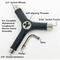 thumbnail image 2 of All-in-One Skateboard Y Tool, Black, 2 of 3