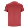 thumbnail image 4 of Men Oversized T Shirts Casual Loose Short Sleeve Crew Neck Tee Shirt Striped Color Block Tops with Pocket, 4 of 4