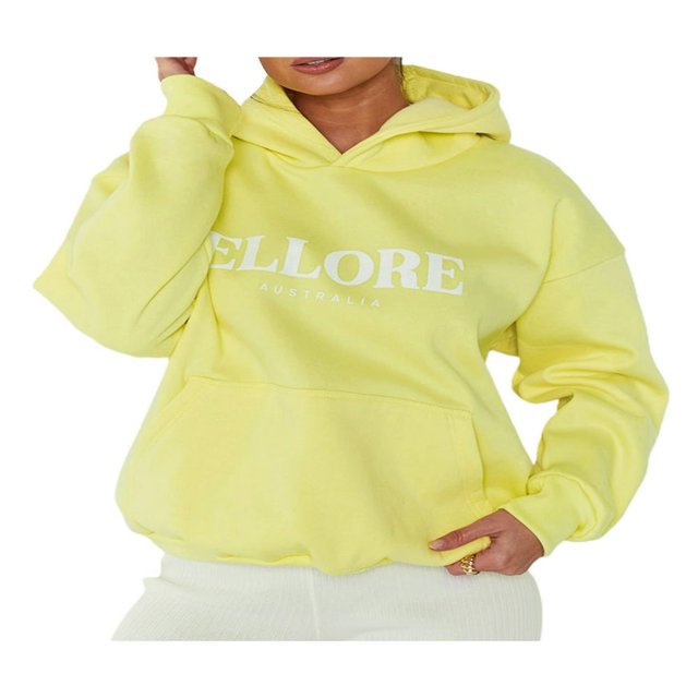 Femmes Printemps Automne Sweat à Capuche à Manches Longues avec Poche