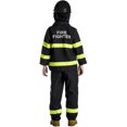 thumbnail image 3 of Award Winning Deluxe Fire Fighter Dress Up Costume Set And Helmet  Medium 8 10, 3 of 4