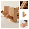 thumbnail image 4 of HLONK 4PCS Solid Wood Wall Hanging Clothes Hook  Clothes Hook  Bamboo and Wood Bathroom Wall Hanging  Decorative Hook  Single Layer Clothes Hanger  Towel Rack, 4 of 11