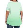 thumbnail image 3 of Plebaso Hauts pour Femmes Grande Taille Manches Courtes Blouses Plissées Décontractées Col Rond Été Tuniques Amples, 3 of 6