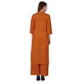 thumbnail image 4 of Bimba Robe Traditionnelle Indienne Unie pour Femmes Ensemble Kurta et Pantalon Ethnique Indien Palazzo, 4 of 7