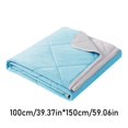 thumbnail image 3 of Polyester Blanket Heavy Blanket For Sleeping Perfect，Ice Blanket Summer Cooler Quilt For Hot Sleepers And Night Sweats Cooler Comforter Double Cold Effect Blanket Cooler Fiber Soft Machine Washable, 3 of 9