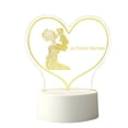 thumbnail image 2 of Suncoda Decorative Lights, Mother's Day Gift-Led Acrylic 3D Mother's Day Greeting Gift Light, Acrylic Greeting Mother's Day Gift Atmosphere Light (White Warm Light), 2 of 6