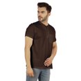 thumbnail image 3 of Inkmeso Solid Henley T-Shirt For Mens Cotton Short Sleeve Tee Shirts Pocket Shirt, 3 of 7