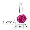 thumbnail image 1 of Crochets de Rideau de Douche, Crochets de Rideau de Douche Rose Crochets de Rideau Anneaux de Suspension de Rideau de Douche Accessoires Quincaillerie Crochets Décoratifs, 1 of 6