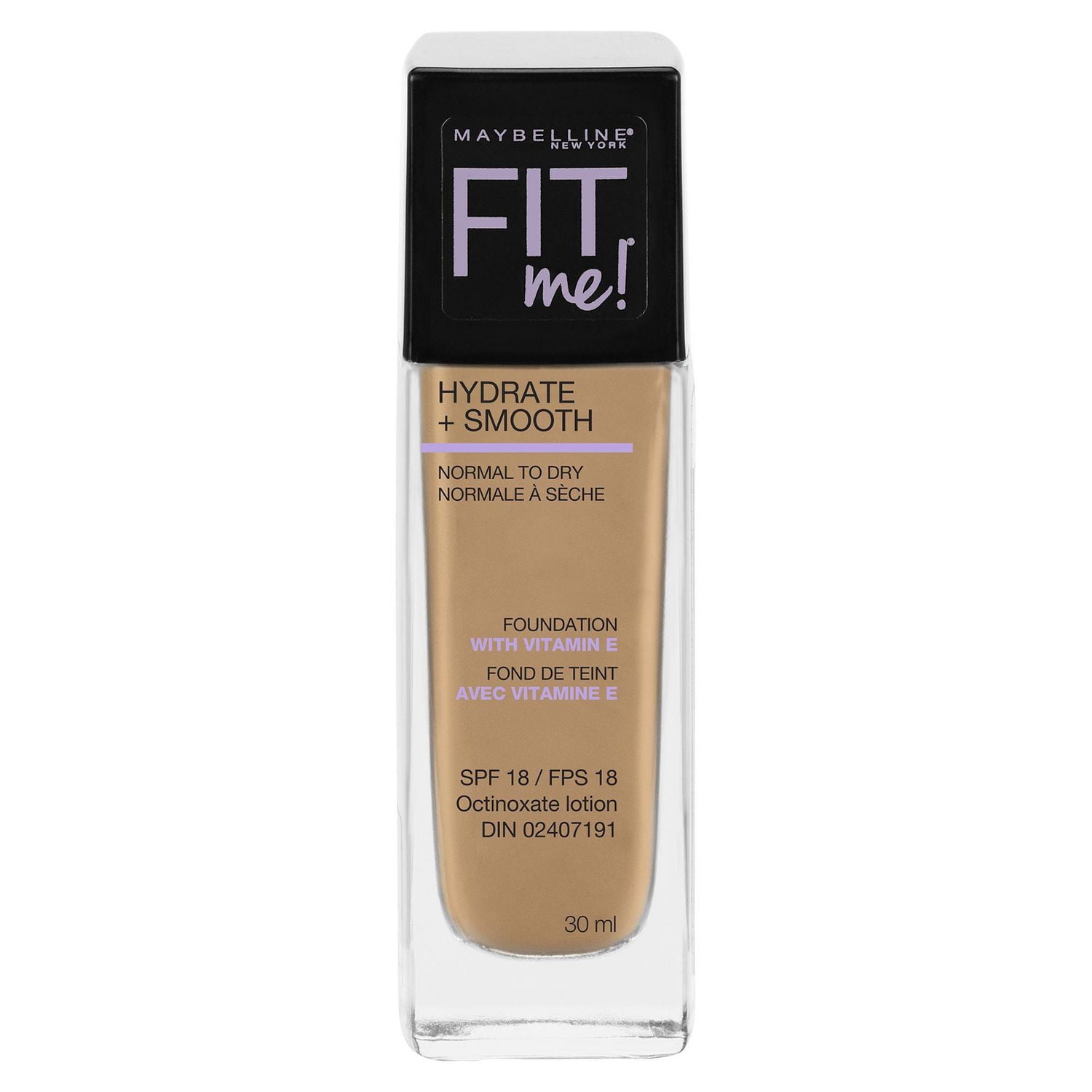 Maybelline New York Fit Me®, Hydrate + Smooth Fond de teint liquide, 30 ML