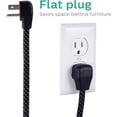 thumbnail image 3 of Philips 4 Outlet 2 USB Port Surge Protector, 720 Joules, 4ft Cord, Black, 3 of 6