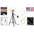 thumbnail image 2 of 10'' Ring Light with Extendable Tripod Stand LED for Makeup Live Streaming, 2 of 10