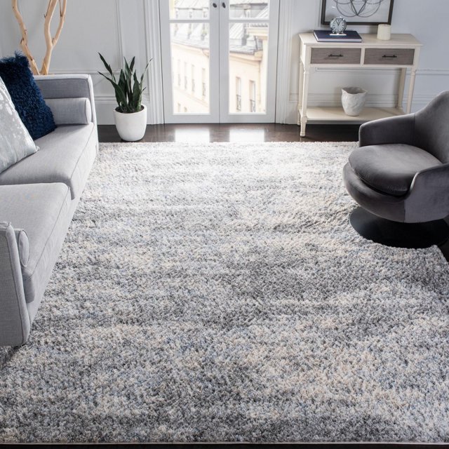 SAFAVIEH Berber Harold Abstract Plush Shag Area Rug