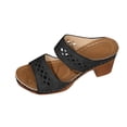 thumbnail image 1 of EYWGYA Chaussures d'Été pour Femmes, Sandales pour Femmes, Sandales Décontractées de Mode pour Femmes d'Été pour la Maison à Semelle Compensée Épaisse pour l'Extérieur, 1 of 5
