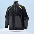 thumbnail image 2 of Men's Rip-Resistant Work Jacket Color Block Clothing Durable Clothes Long Sleeve Tops Labor Tees Protective Layer Utility Coat, 2 of 4