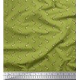 thumbnail image 1 of Soimoi Green Poly Georgette Fabric Anchor Hook Nautical Print Sewing Fabric Yard 42 Inch Wide, 1 of 3