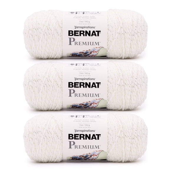Bernat® Premium™ Sparkle Yarn (3 Pack), Acrylic #4 Medium, 5oz/142g, 258 Yards