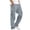Grey, variant on RXIRUCGD Men Casual Solid Multiple Pockets Outdoor Straight Type Fitness Pants Cargo Pants Trousers, Army Green, Size: L