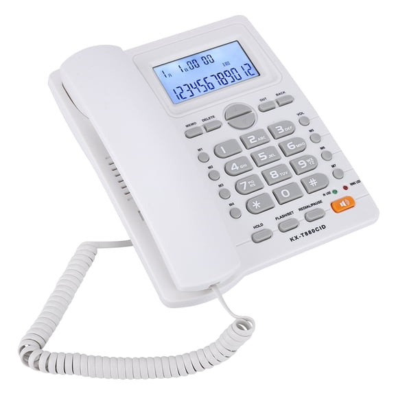 Spptty Answering Machine Corded Phone With Speakerphone Call Time Record Home For Calculator Telephone
