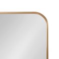 thumbnail image 3 of Kate and Laurel Zayda Radius Rectangle Framed Wall Mirror, Gold 24x36, 3 of 8