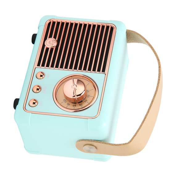 Haut-parleur Vintage Portable avec Stéréo Hi-Fi, Transmission Rapide BT 5.0, Faible Consommation d'Énergie, Son Surround à 360 Degrés pour la Maison et l'Extérieur