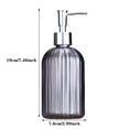 thumbnail image 2 of WIFKLSIIPG Grand Distributeur de Savon Manuel Bouteille en Verre Transparent (Transparent), 2 of 4