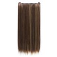thumbnail image 1 of Rallonge de Cheveux de 23,6 Pouces, Lisse, à Clip, Rallonges de Cheveux Synthétiques avec 5 Pinces par Postiche pour Femmes et Filles, 1 of 6