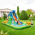 thumbnail image 2 of Costway Inflatable Water Slide Giant Water Park for Kids Backyard Fun with 735W Blower, 2 of 10