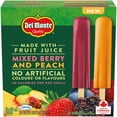 thumbnail image 1 of DEL MONTE Mixed Berry & Peach Ice Pops, 10 x 50 ml, 1 of 9