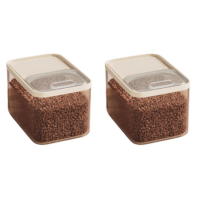 Airtight Storage Containers for Pet Food - Up to 30 Lbs Capacity Featuring a Measuring Cup for Easy Portioning and Optimal Freshness*2 Pack