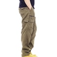 thumbnail image 3 of AherBiu Mens Hiking Pants Straight Leg Outdoor Multi Pockets Cargo Work Pants Workout Running Lightweight Tactical Pants, 3 of 8
