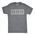 thumbnail image 1 of Nerdy Periodic Table T Shirt Funny Science Shirts Mens (Heather Grey) - S, 1 of 4