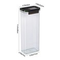 thumbnail image 3 of Dvkptbk Storage Bins Airtight Cereal Storage Container with Lids Clear Airtight Kitchen Food Storage Container for Grain Flour Rice Nut Snacks Organization and Storage, 3 of 9