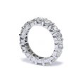 thumbnail image 3 of Sparkly 5 Carat Lab Grown Diamond Eternity Ring Wedding Band 14K White Gold, 3 of 3