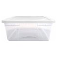 thumbnail image 4 of HOMZ 41-Quart Clear Plastic Stackable Storage Bin with Lid, 2 Pack, Clear, 4 of 10