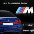 thumbnail image 5 of 3pcs fit BMW M Power Badge Metal Tri Color Emblem Sticker,Car Rear Trunk Fender Side Emblem Badge Decal Logo Compatible for All BMW Series, 5 of 5