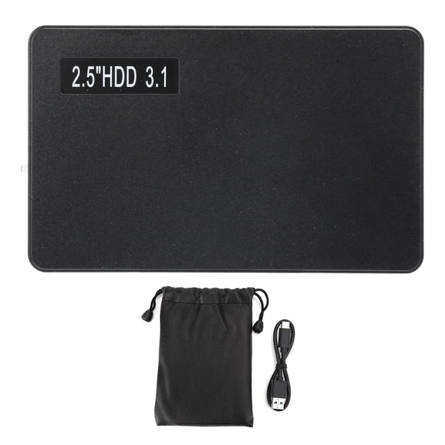 Mobile Hard Disk 2.5in External Case USB3.1 High Speed Drive Basic Storage YD0015 Black250G