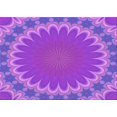 thumbnail image 1 of Ahgly Tapis Rectangulaire Lavable en Machine Intérieur Transitionnel Violet, 2 Pieds x 5 Pieds, 1 of 7