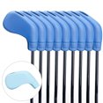 thumbnail image 3 of 9 Pieces Golf Club Cover Waterproof Irons TPE Waterproof Iron Putter Head Covers Travel Replacement Protector Removable Accessories Gifts Sky Blue, 3 of 9