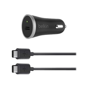Belkin Chargeur de voiture - Adaptateur d'alimentation pour voiture - 15 watt (USB) - noir foncé
