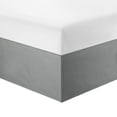 thumbnail image 4 of Jupe de Lit Plissée d'Hôtel Unie Jupe Anti-Froissement et Anti-Décoloration Couvre-Lit Résistante Gris _Double, 4 of 9