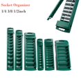 thumbnail image 2 of MYG 1pc Socket Organizer Box 3/8 1/4 1/2inch Drive ABS Plastic Socket Clip Rail Holder Toolbox Socket Storage Socket Organizer Box, 2 of 8