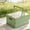 Green, variant on Clearance! Foldable Storage Box with Lid & Handle | Multi-Functional Organizer for Camping & Home | 14.37x10.43x7.28in Plastic Basket in Orange, Yellow, Pink, Red, Black, Green