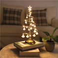 thumbnail image 1 of Small Prelit Christmas Tree Crystal Decoration Mini Christmas Tree Slim Christmas Tree with LED Lights for Tabletop Ornament, 1 of 9