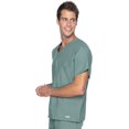 thumbnail image 2 of Landau Unisex Essentials Classic Relaxed Fit Breathable Fade Resistant 1 Pocket Pull Over Shirt Scrub, Style 7502, 2 of 10